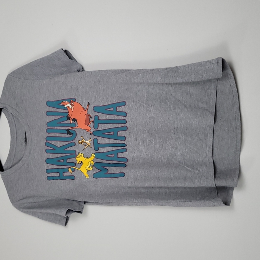 Disney Gray Hakuna Matata Short Sleeve Tee